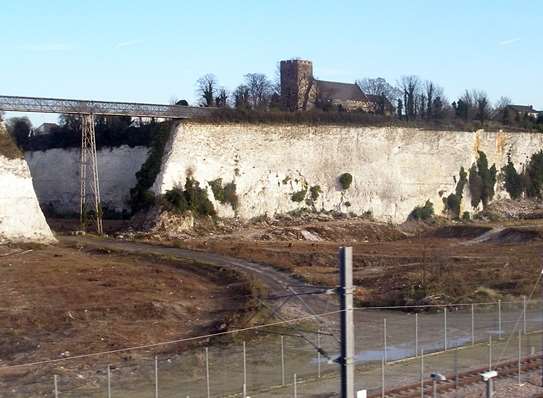 The Church Path Pit bridge will be replaced as part of a £3.4 million spend to improve links between Ebbsfleet Garden City and existing communities