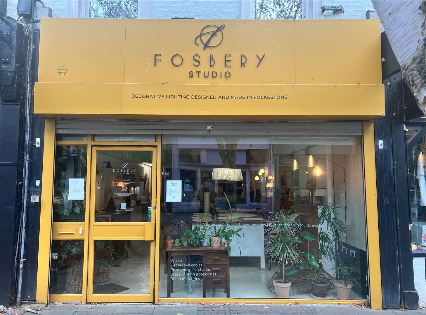 The site of electrical and radio shop TC Gilbert and Co, where John Logie Baird worked in Folkestone, is now occupied by Fosbery Studio. Picture: Ben Barton