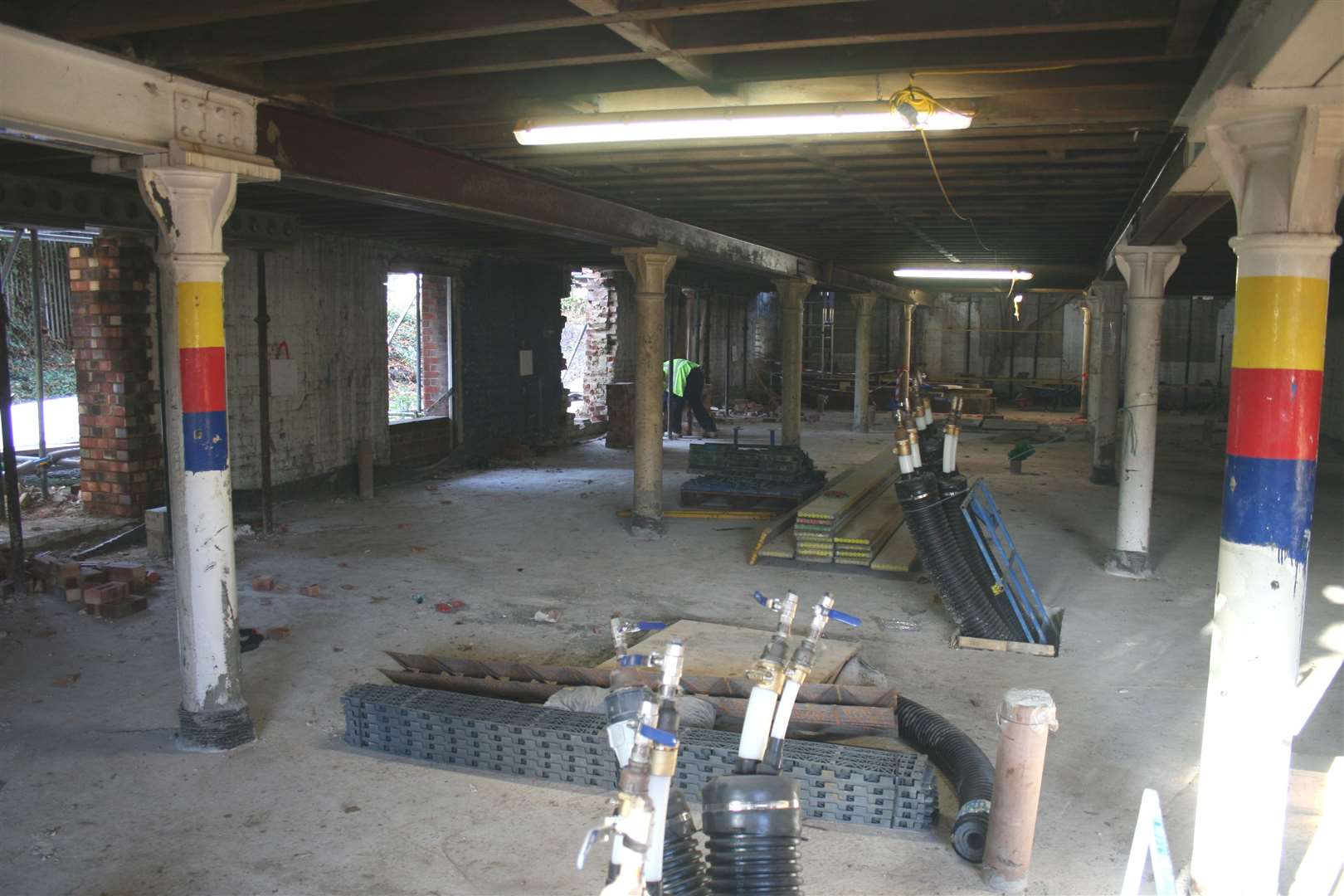 How the Malthouse in Canterbury looked during construction