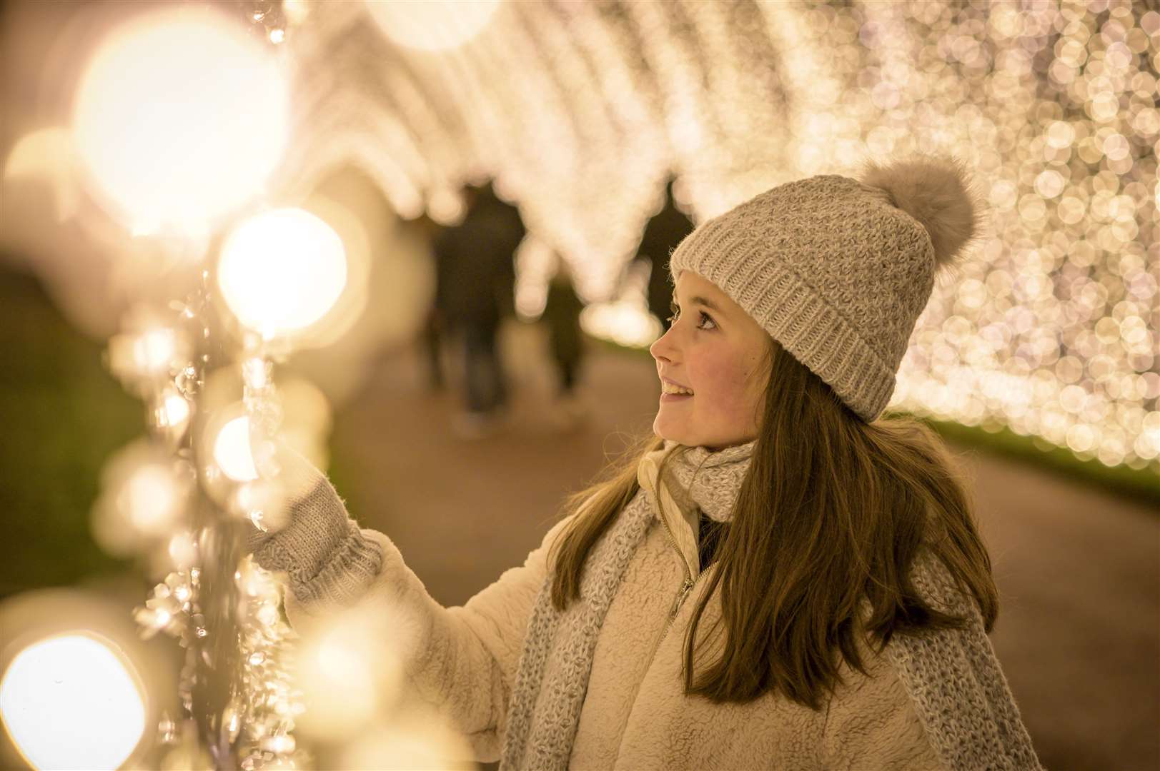 The beautiful light trail features more than 1,000 pea lights over a 2.4km route. Picture: Richard Haughton for Sony Music