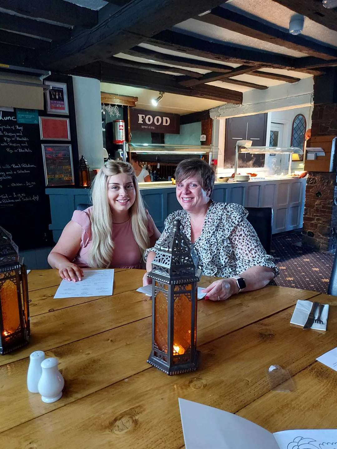 Sophie Collins, from Barming, with her mum Mandy Collins who was a massive support for her