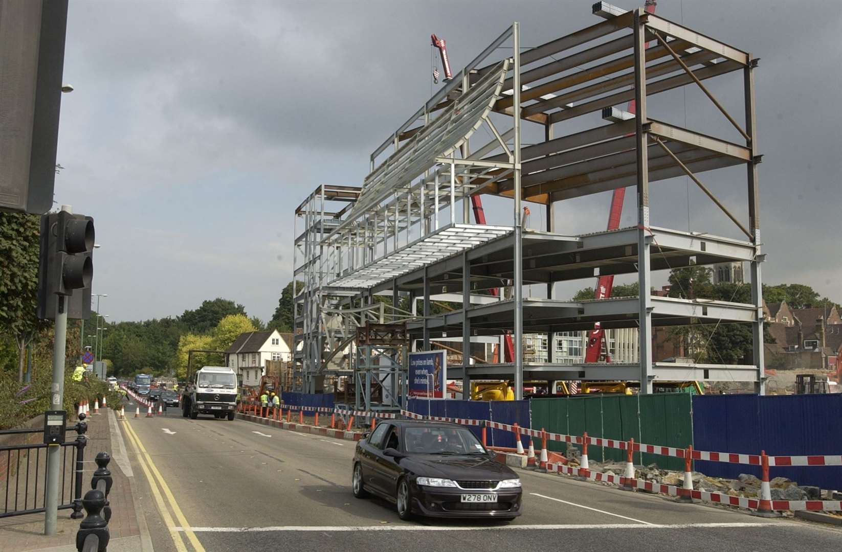 Fremlin Walk beginning to take shape, viewed from Riverside. Pic: Matthew Walker