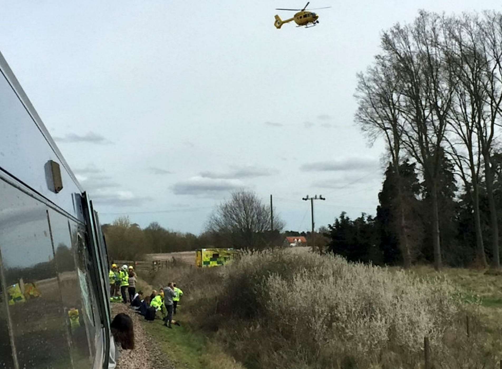 The tractor driver suffered serious injuries in the crash. Picture: SWNS