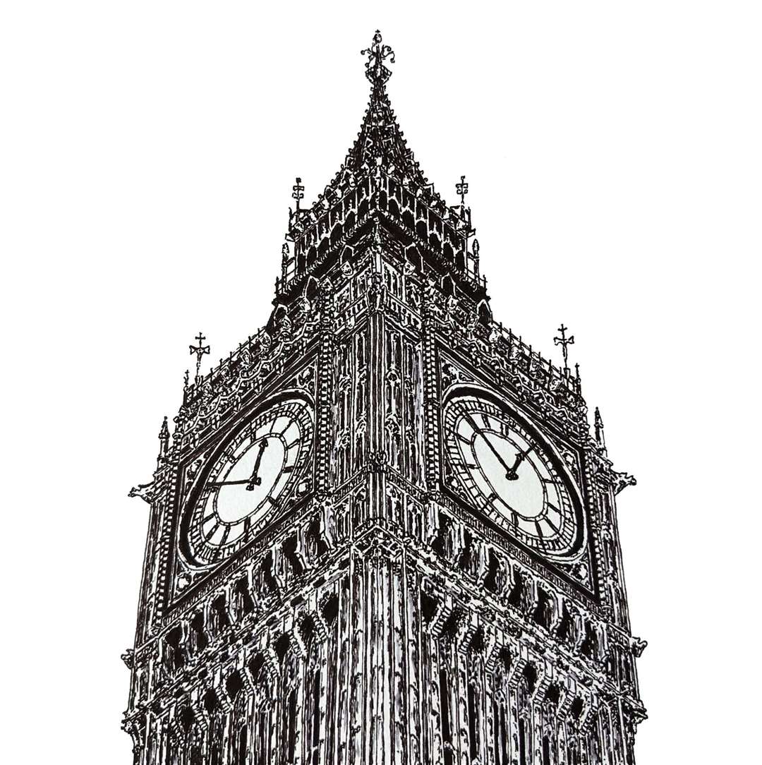 Jack Hines' Big Ben drawing