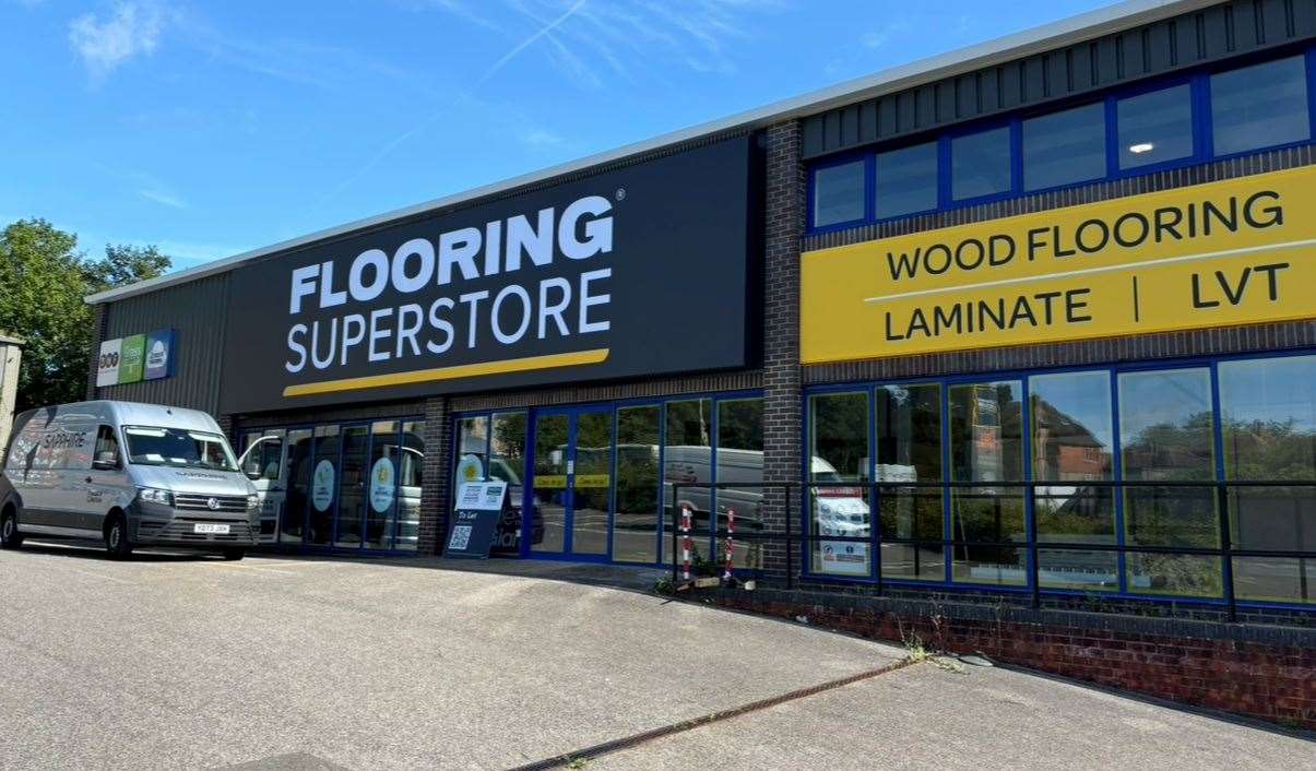 Flooring Superstore has now filled the former Tile Giant in Ashford's Mace Lane. Mr Browne had planned to open a nightclub in the unit