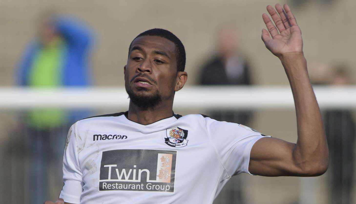 Danny Mills scored Dartford's winner. Picture: Andy Payton