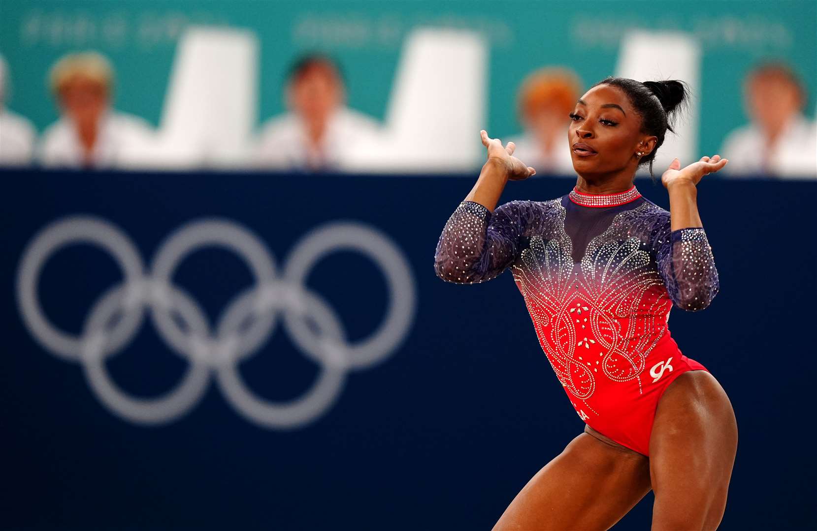 Simone Biles also mentioned ‘manifesting’ her success at the Paris Games (Mike Egerton/PA)