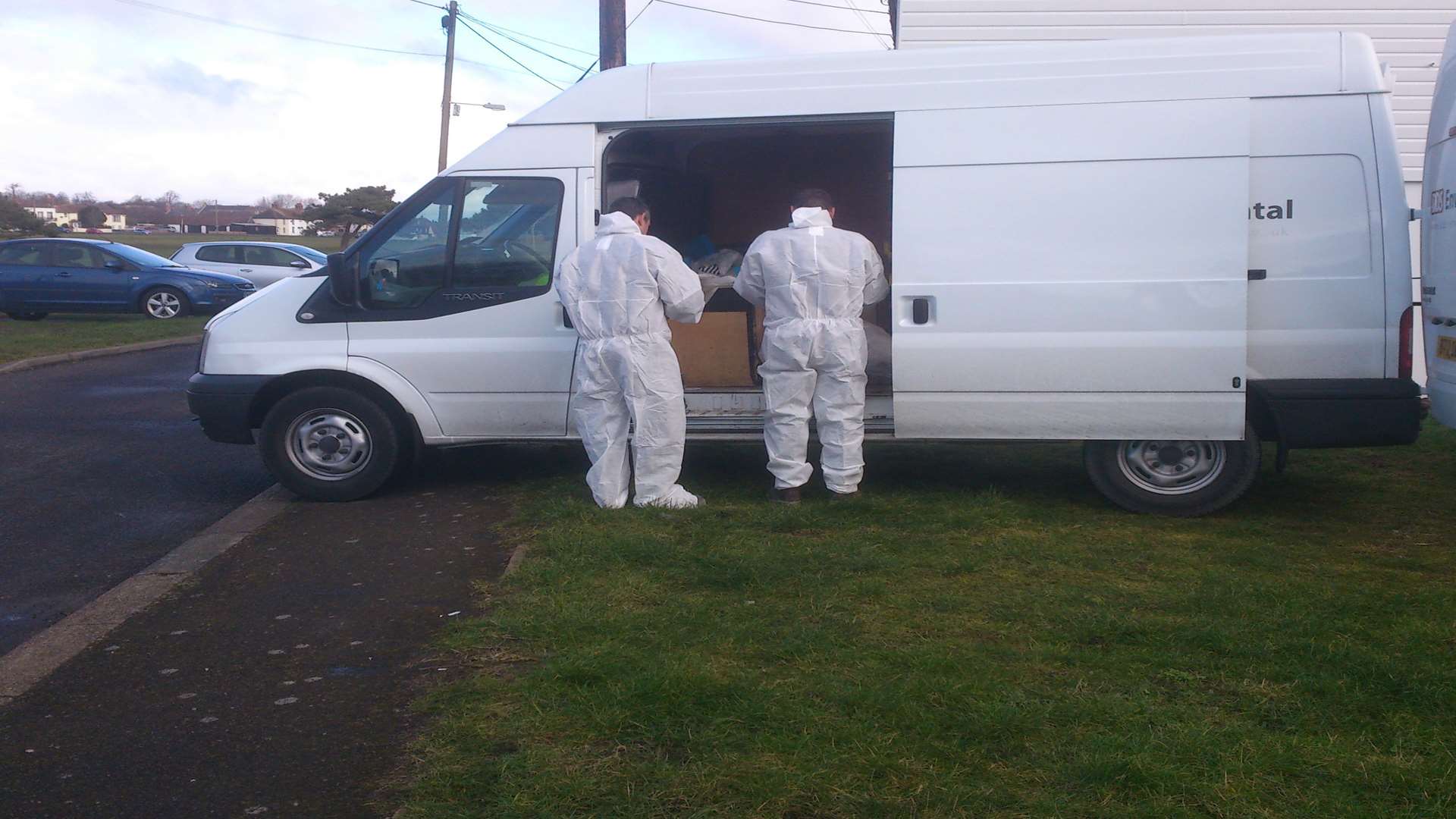 The removal of asbestos from The Banks at Lydd