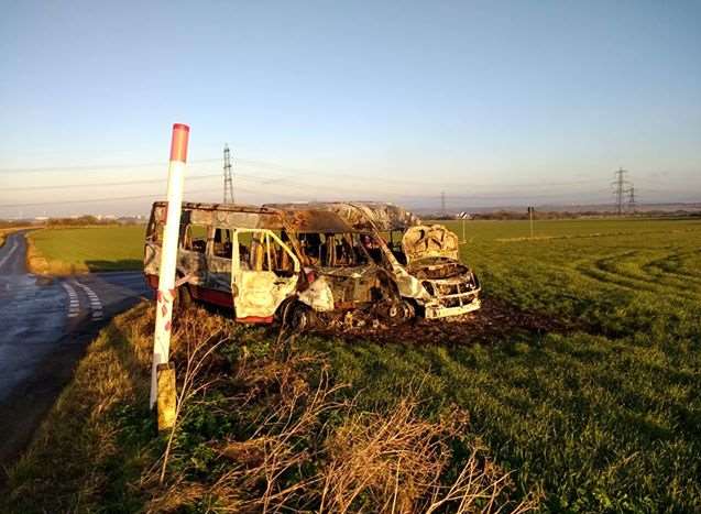 Strood Fire and Rescue attended the scene around 2.40am. Picture: CJ West