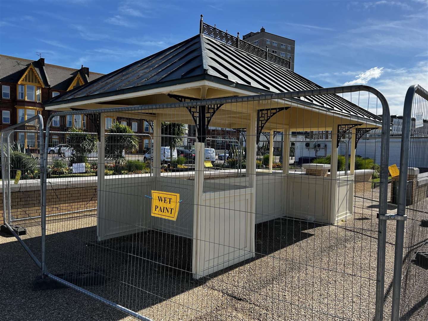 Work took place towards the end of last month to restore the structures on Herne Bay's seafront following yet more vandalism