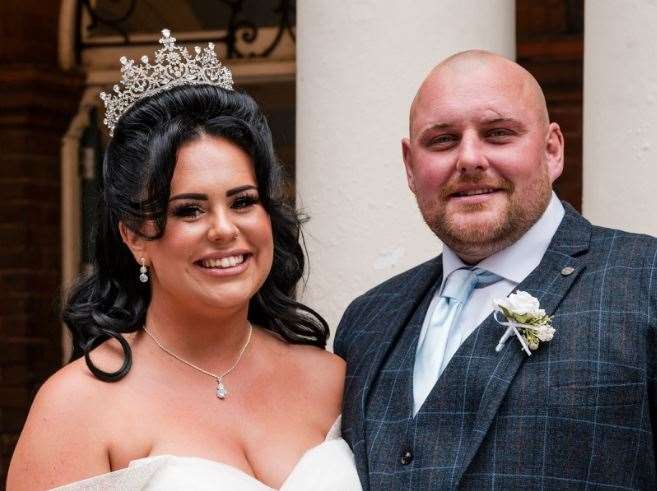 Wallflower Weddings cancelled on Shania Stanton and Jake Stanton, from Chatham, when they got married at the Guildhall Museum in Rochester. Picture: Mark Thompson/MST Photography