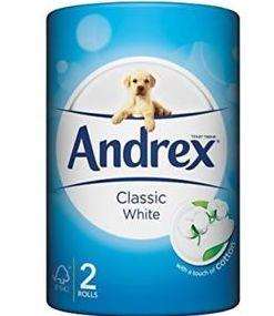 Andrex toilet roll has less rolls