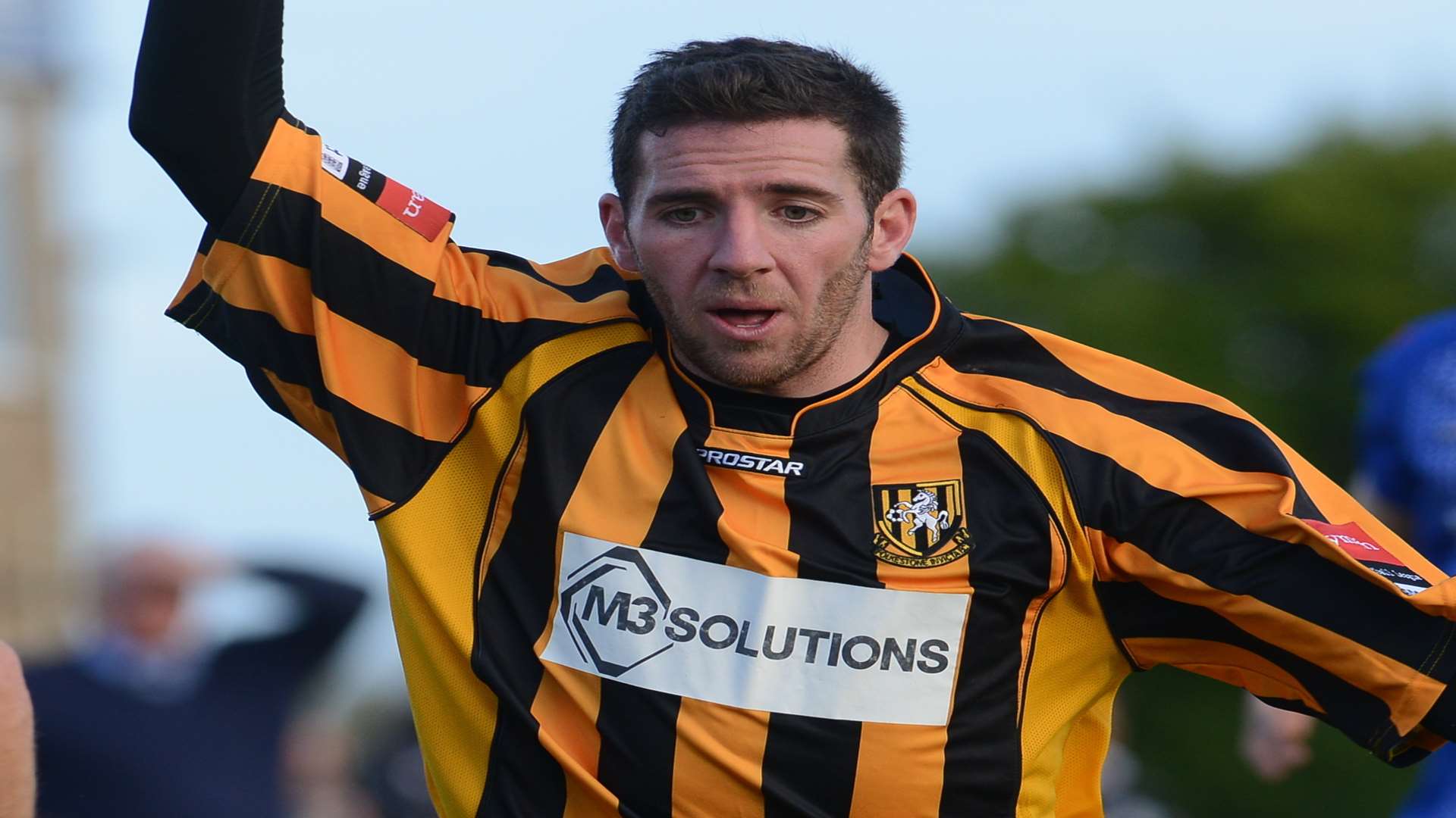 Folkestone Invicta striker Ian Draycott Picture: Gary Browne