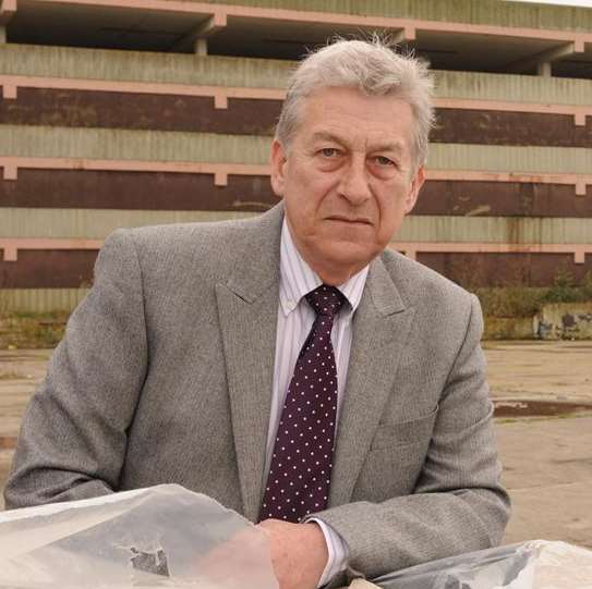 Petition organiser, Alan Shirley, in the St James' development area