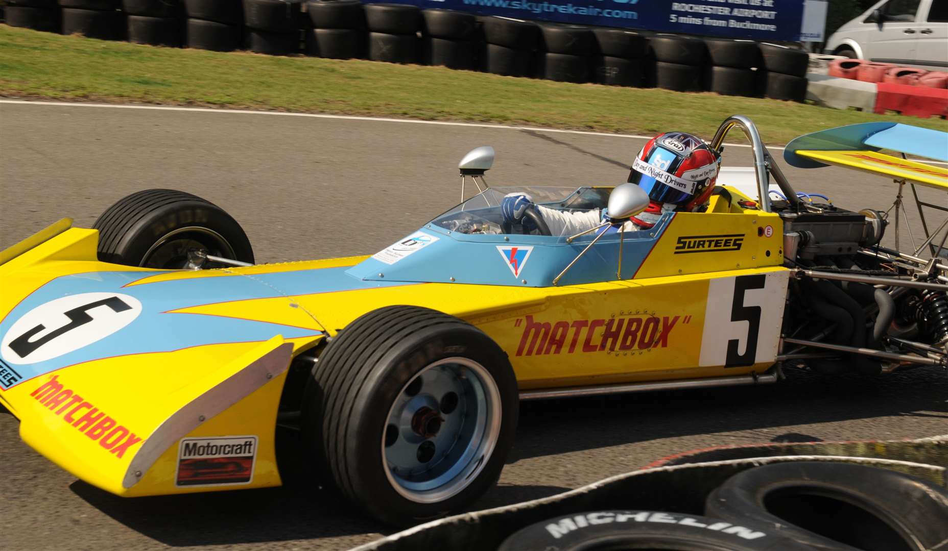 Malvern demonstrated a Surtees TS10 Formula Two car in 2015 to mark the official takeover of the circuit by Surtees. Picture: Steve Crispe