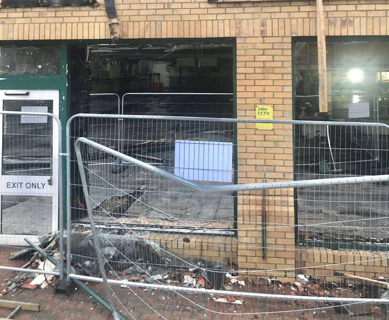 The gutted inside of Folkestone Morrisons. Picture: Steve Salter