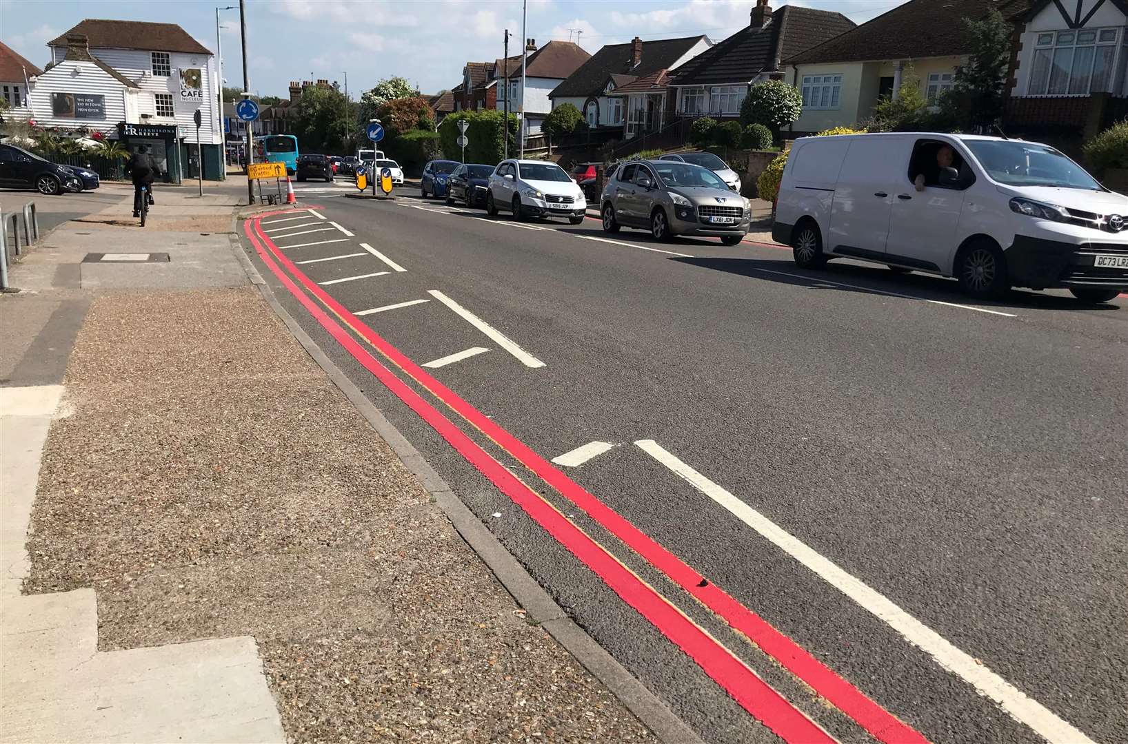 A red route in Rainham high street