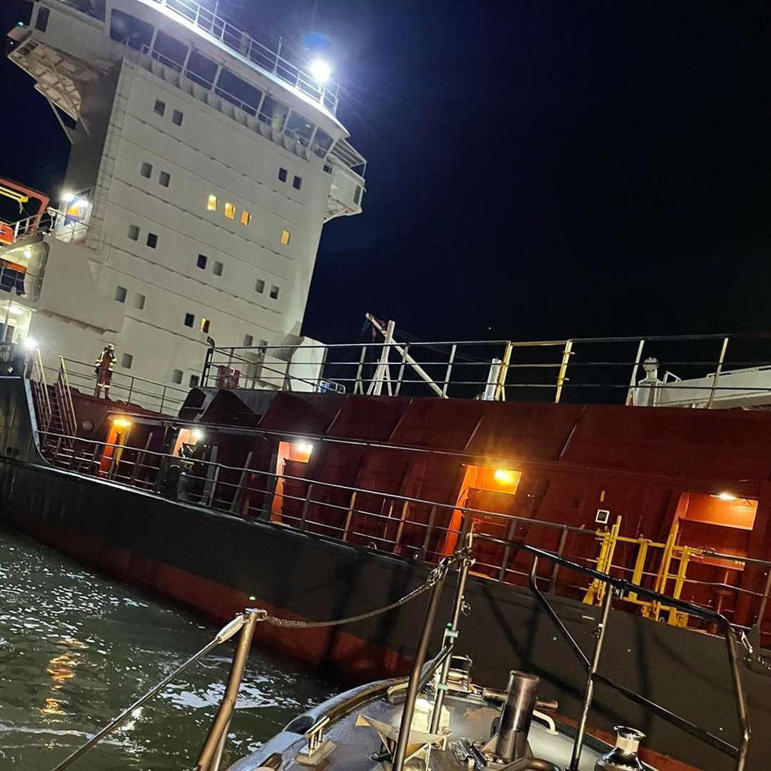 Cemisle was moored at Sheerness docks Picture: RNLI