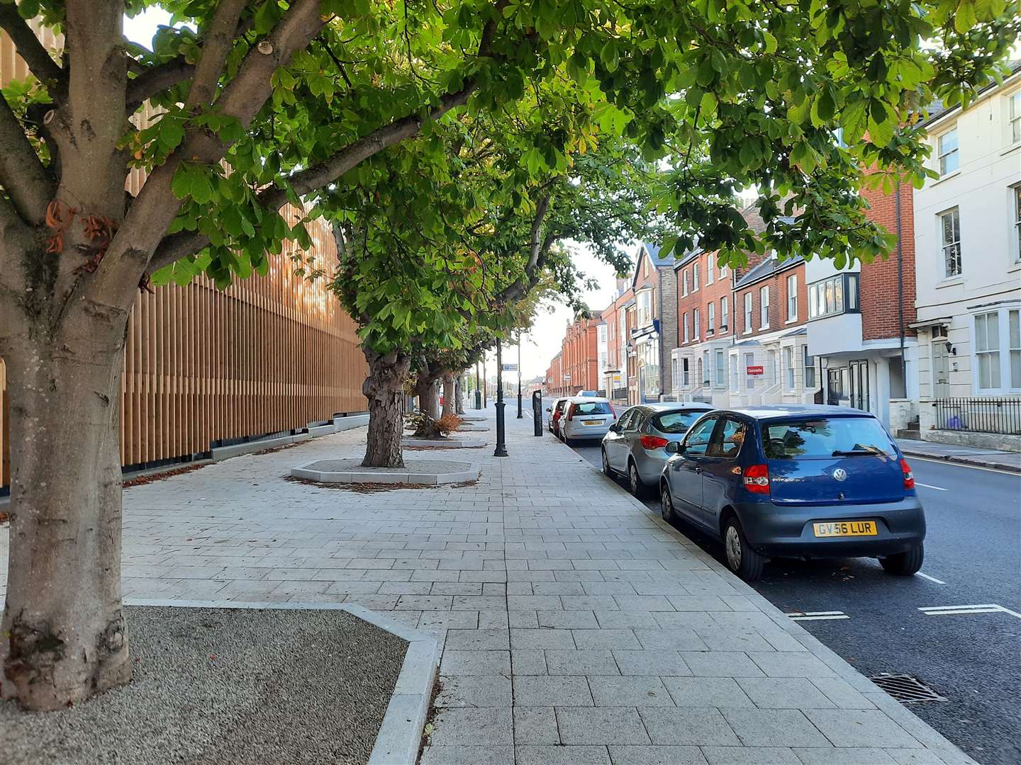 The kiosks are proposed to go between the trees and back onto the multi-storey car park for Canterbury West