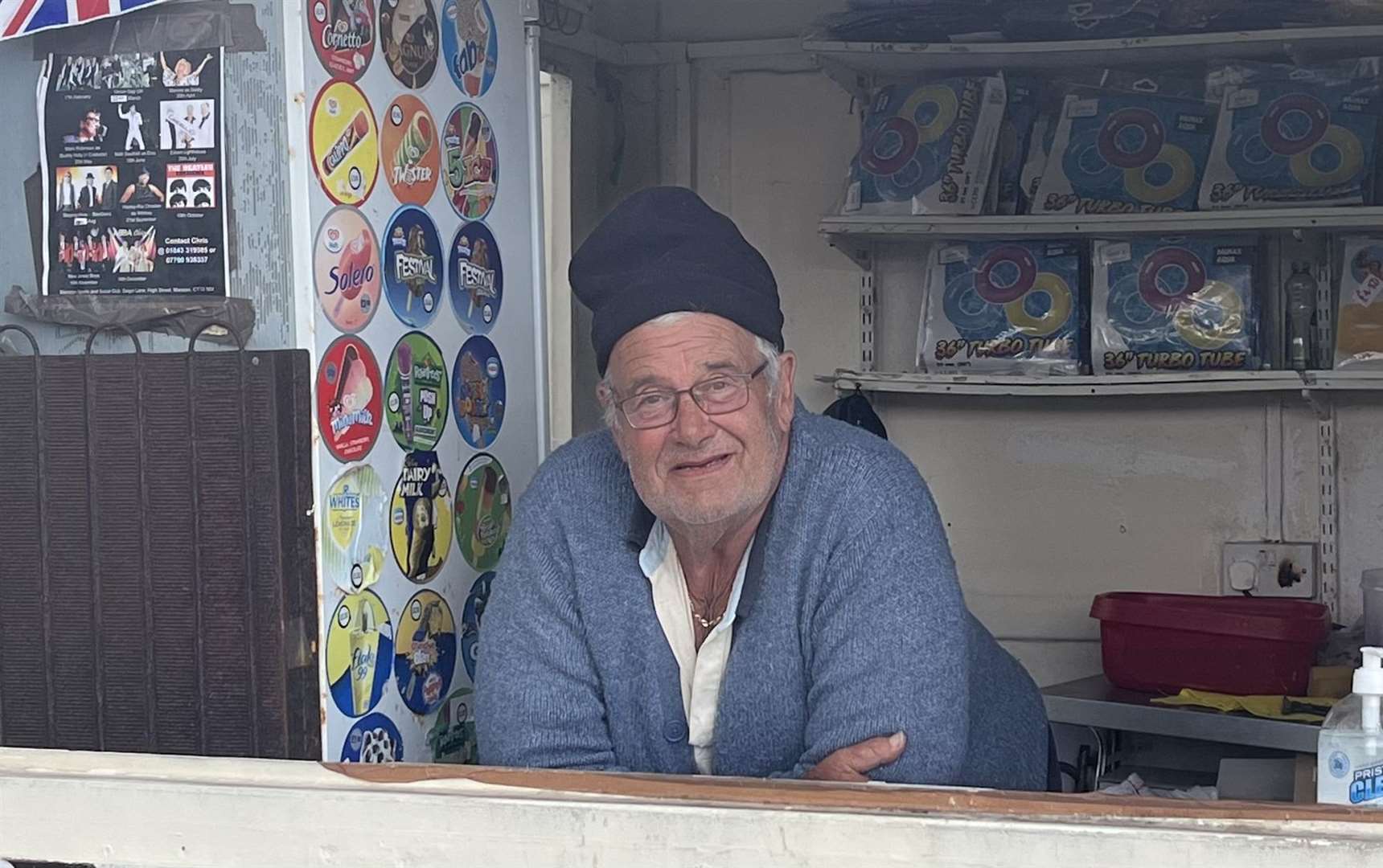 Tony Hobbs, 73, works at the West Bay Kiosk, said he lost a lot of trade due to the occurrence