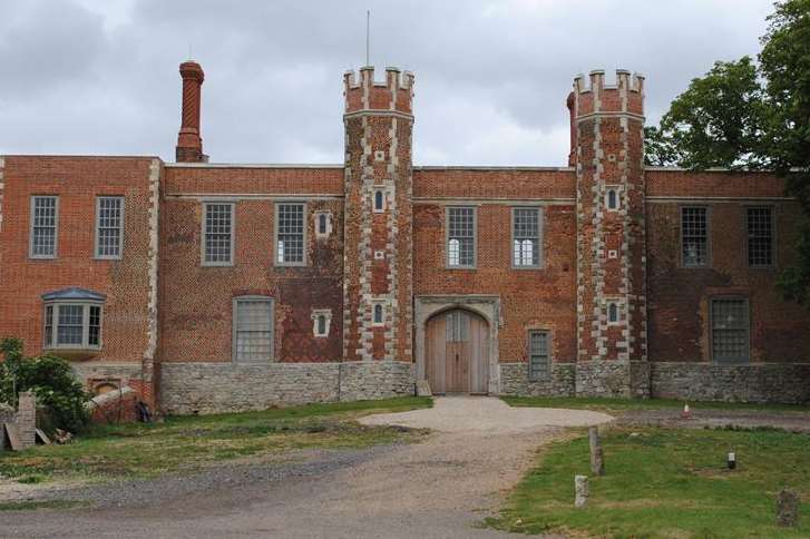 The photo Christdeena Ellis claims shows a ghostly maid at one of the windows at Shurland Hall