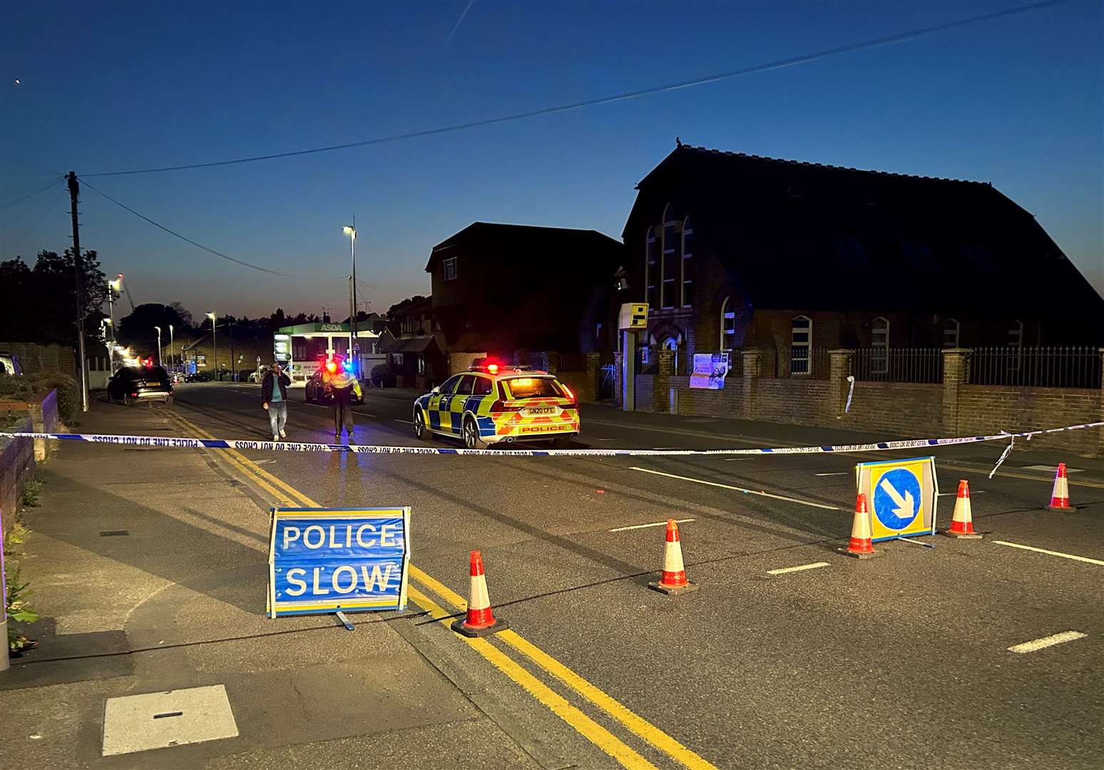 Rainham High Street was closed after the incident