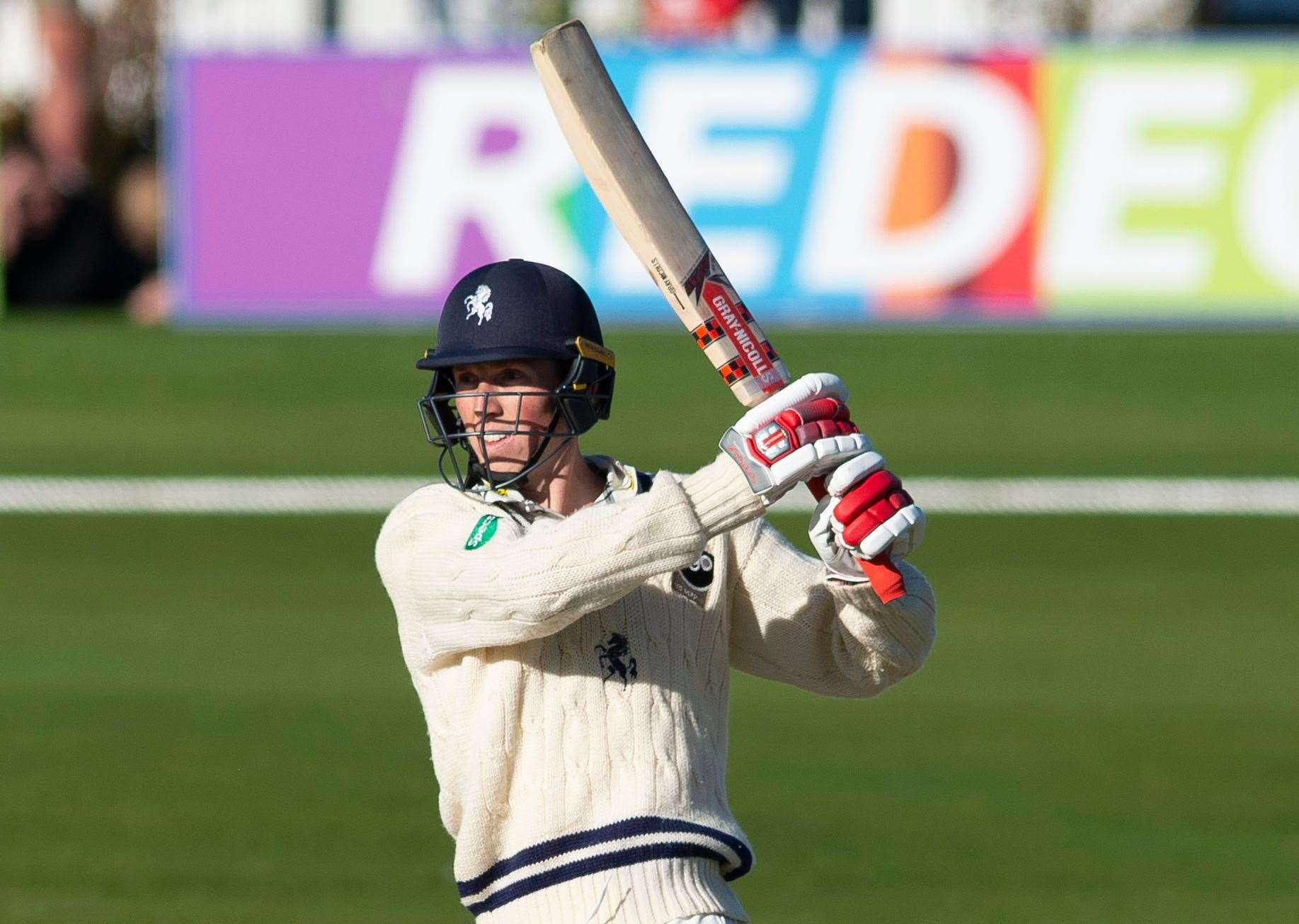 Kent's Zak Crawley collects a boundary against Yorkshire. Picture: Ady Kerry