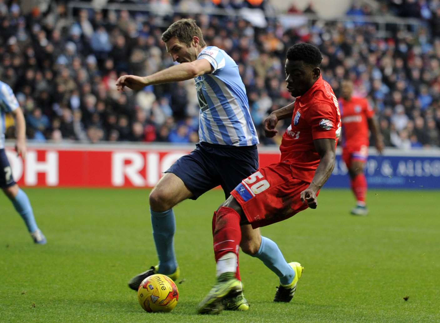 Deji Oshilaja back in action for the Gills after Harry Lennon's recall Picture: Barry Goodwin