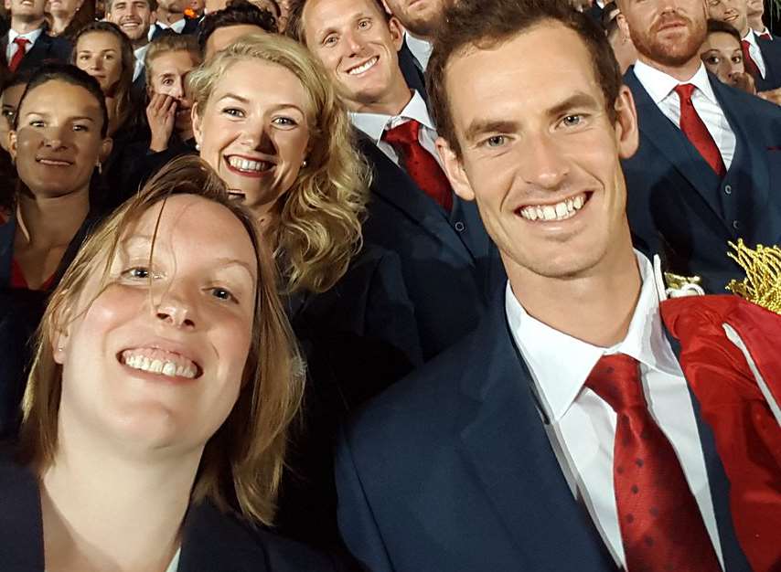 Tracey Crouch with Team GB in Rio. Picture: @tracey_crouch on Twitter