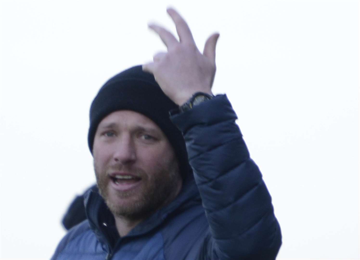 Ashford Homelands. Ashford(green) v Cray Wanderers. Ashfords Assistant Boss Gary Alexander.Picture: Paul Amos. (3147841)