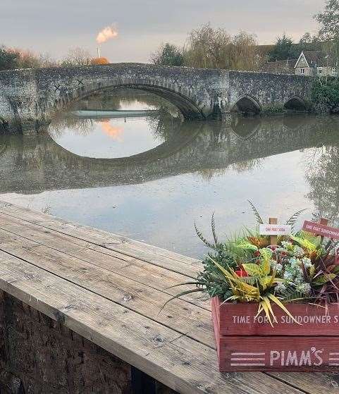 The view from the back of The Chequers in Aylesford. Picture: Lee Dubois