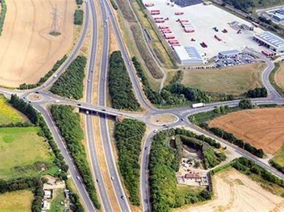 Aerial photo of Grovehurst Roundabout, Kemsley. Picture: Swale council