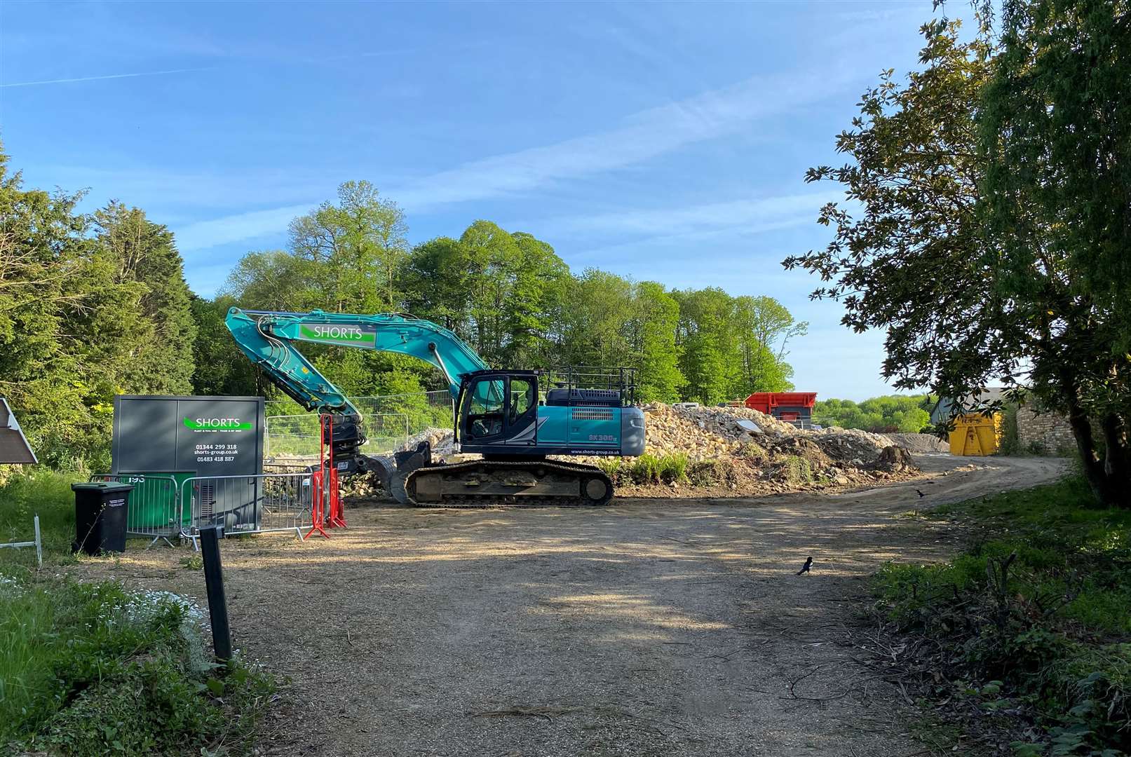 The property on Hermitage Lane in Maidstone has now been completely demolished