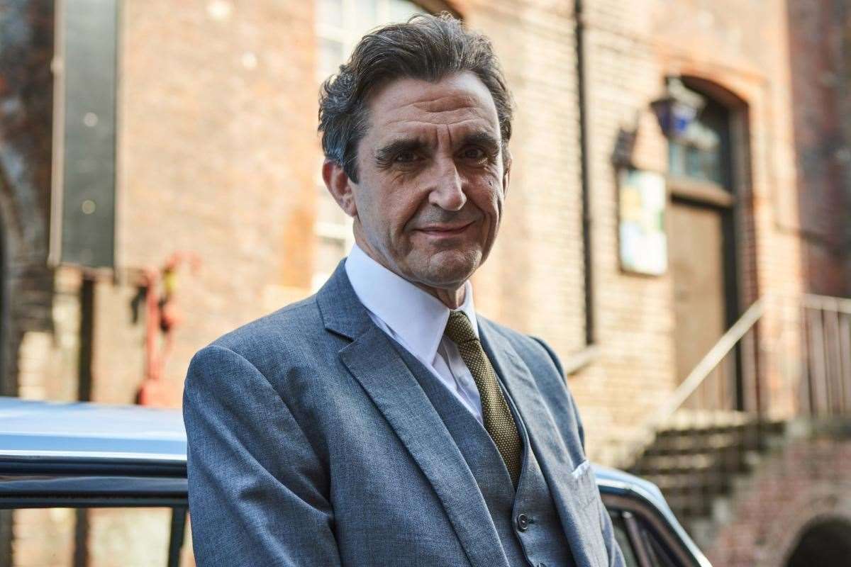 Stephen Vincent McGann, who plays Dr Patrick Turner, poses for a photo behind the scenes Photo: Chatham Historic Dockyard Trust