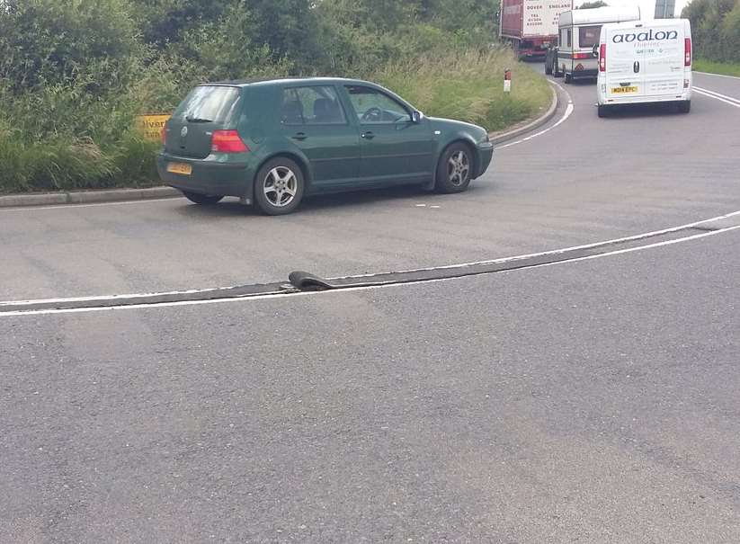 A wider stretch of the road. Picture: Farmergeddon