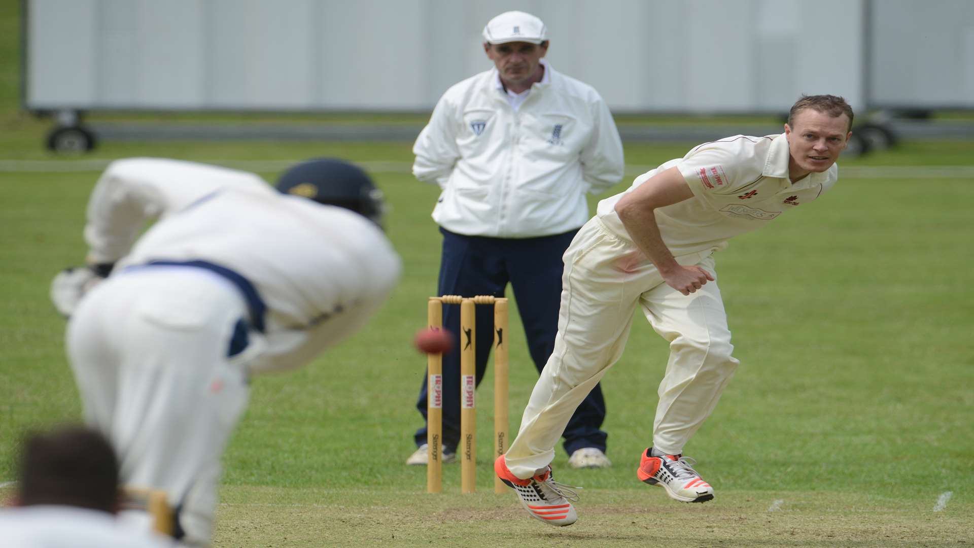 Sibton Park captain Steven Rowe bowling earlier this season Picture: Gary Browne