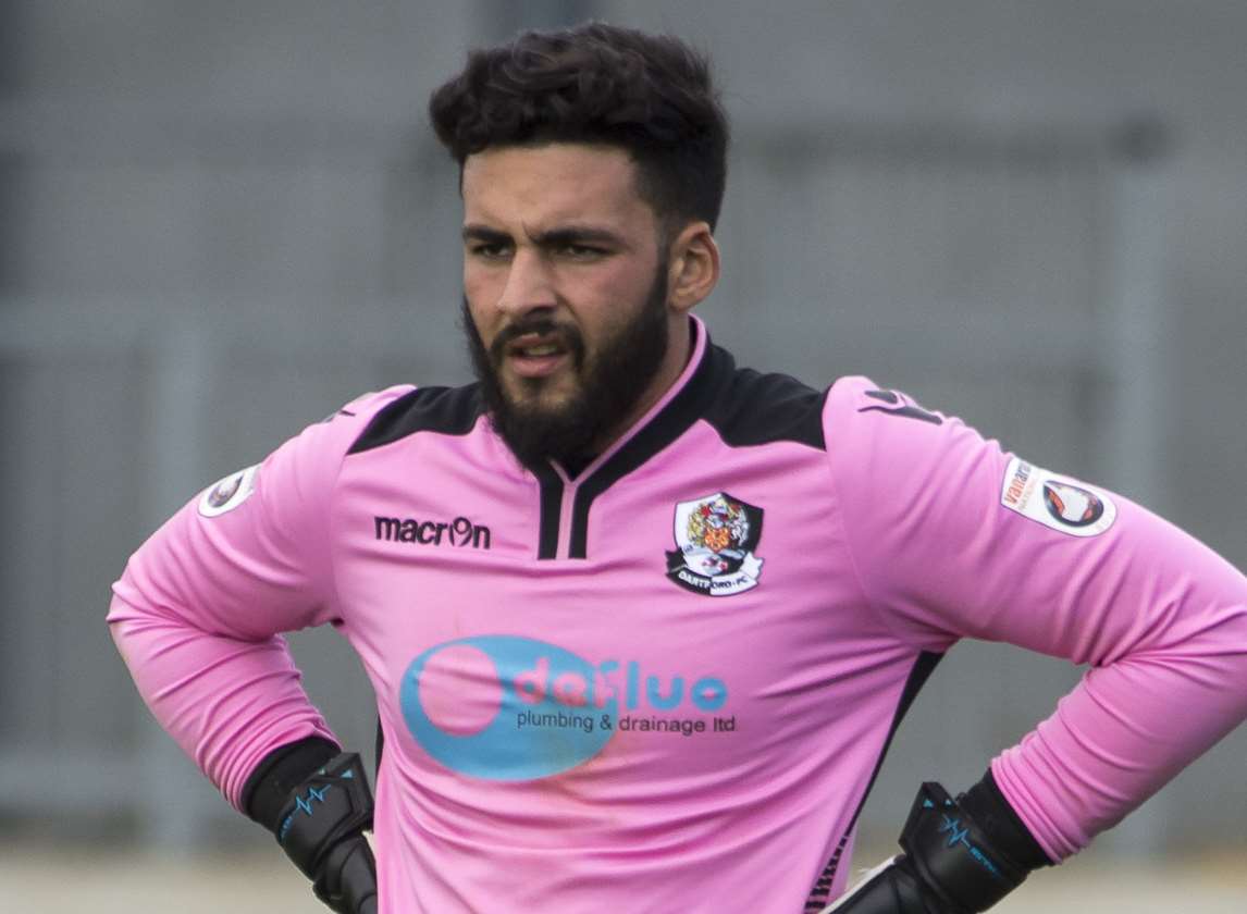 Dartford goalkeeper Deren Ibrahim Picture: Andy Payton