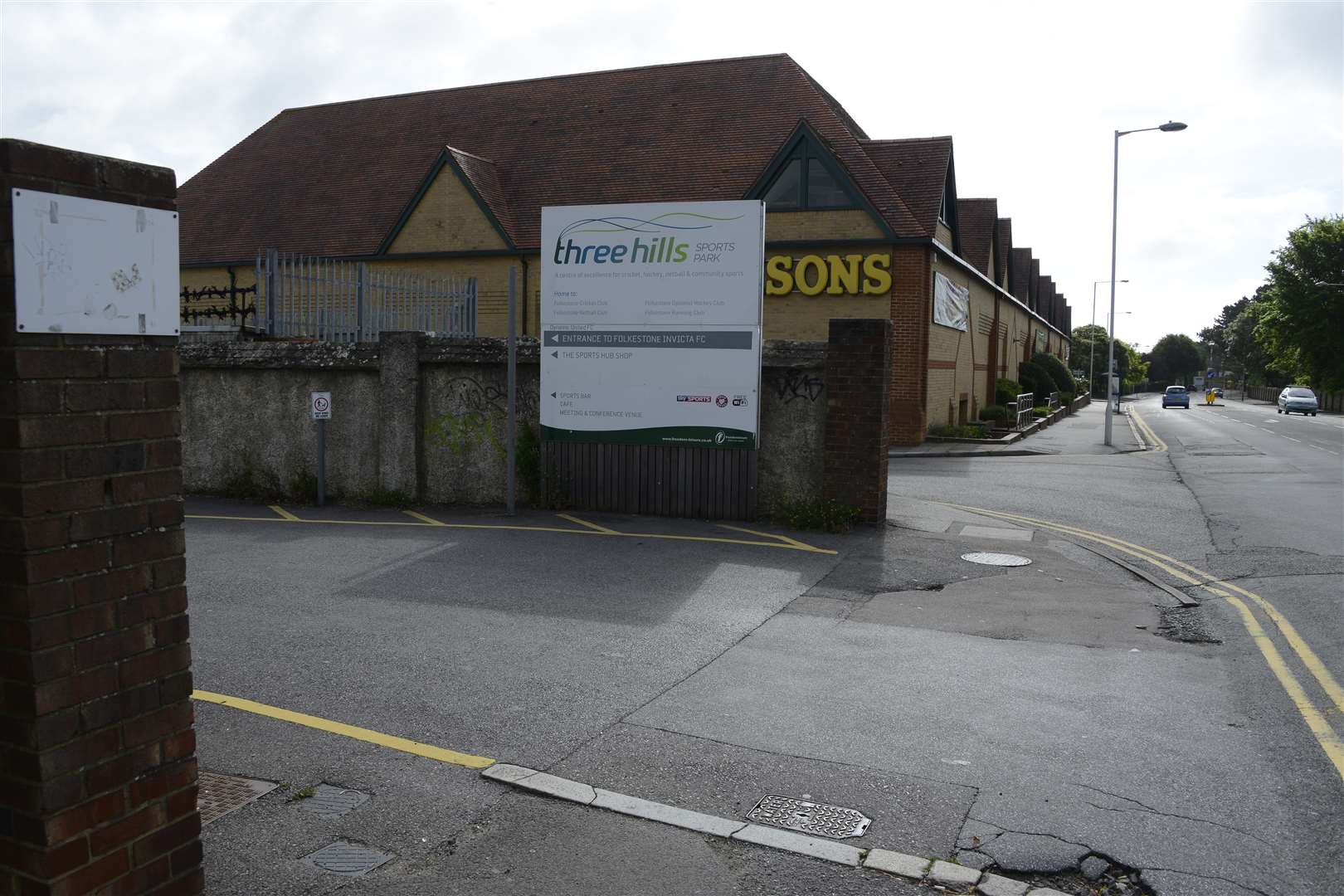 The Three Hills Sports Park in Cheriton Road, Folkestone.