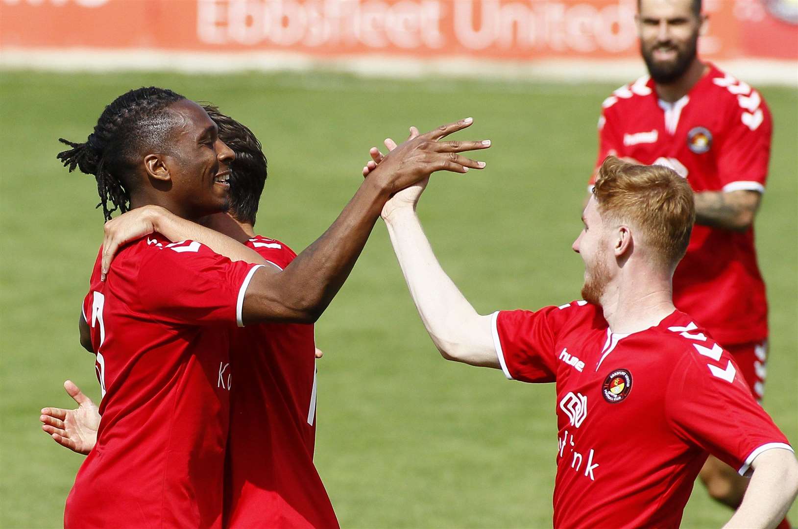 Aswad Thomas (left) is one of Ebbsfleet's new signings Picture: Sean Aidan