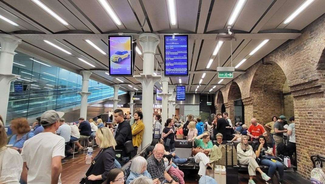 The departures area at St Pancras International. Picture: Adam Thorpe