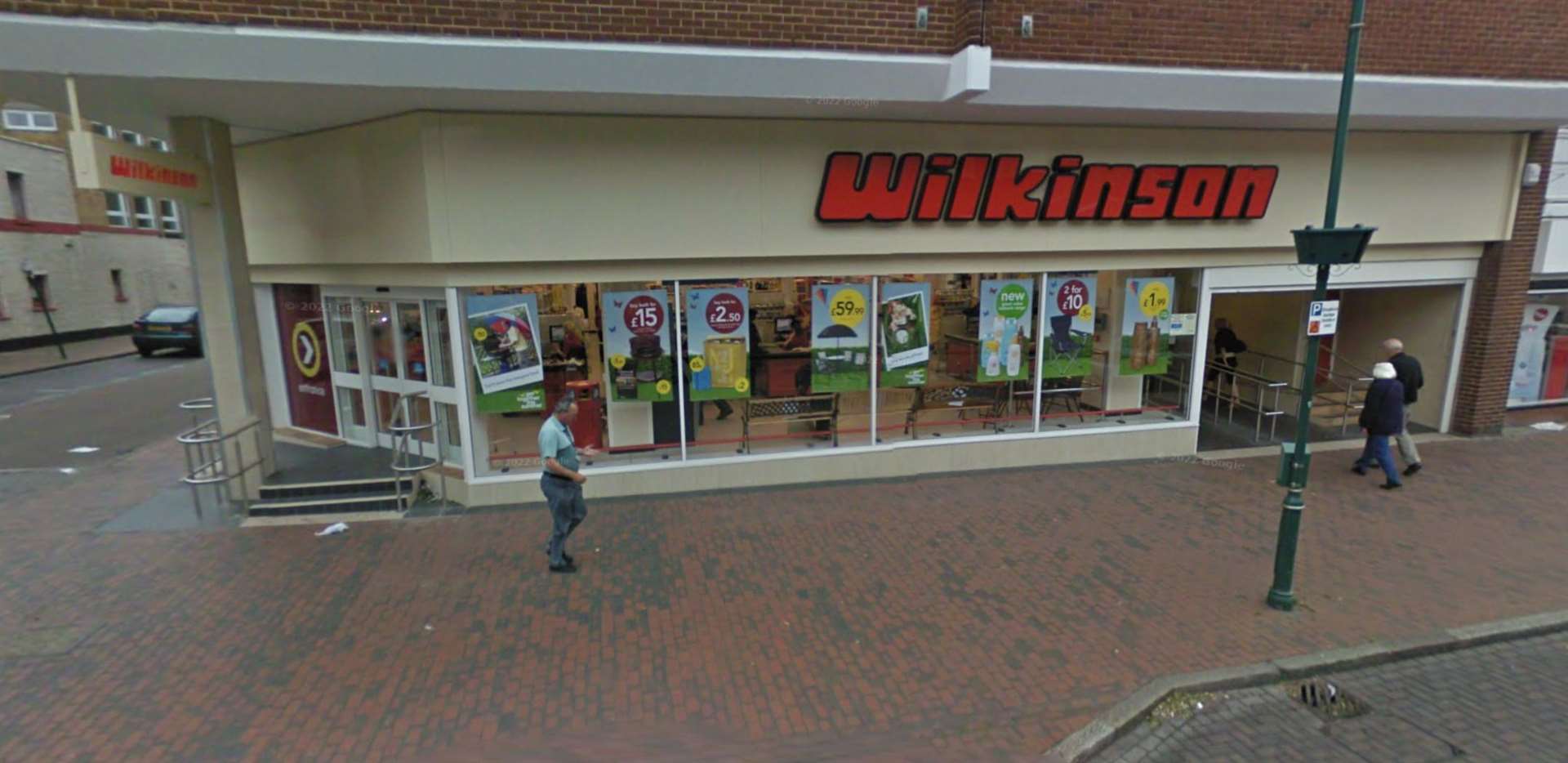 Wilko, then branded as Wilkinson, in Sittingbourne High Street, 2009