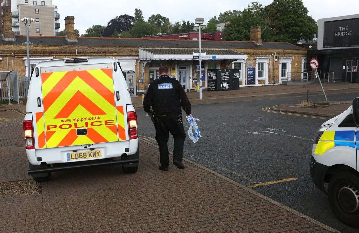 Emergency services were called to Beckenham Junction after a person was hit by a train. Picture: UKNIP