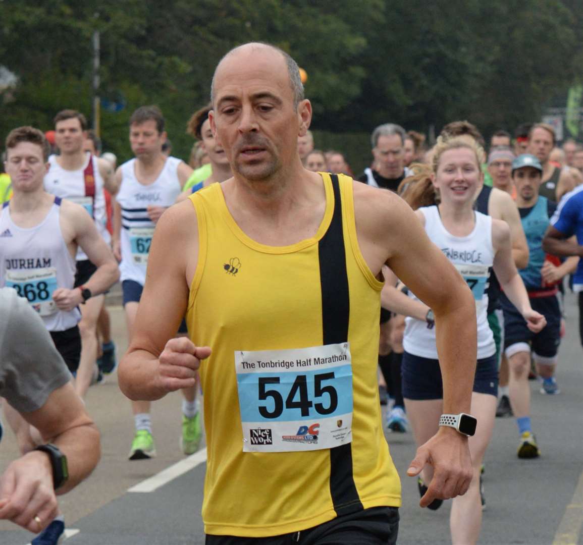 Ian King of Ashford AC claimed a top-three finish. Picture: Chris Davey