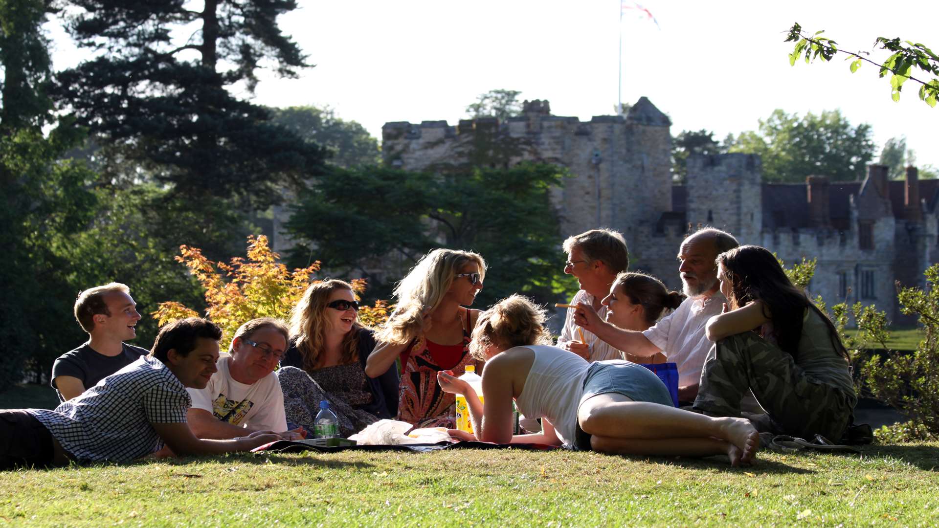 Soaking up the atmosphere at Hever