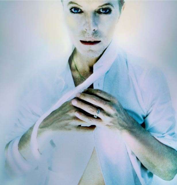 A newly released image of David Bowie taken in 1995: Copyright Zebra One Gallery