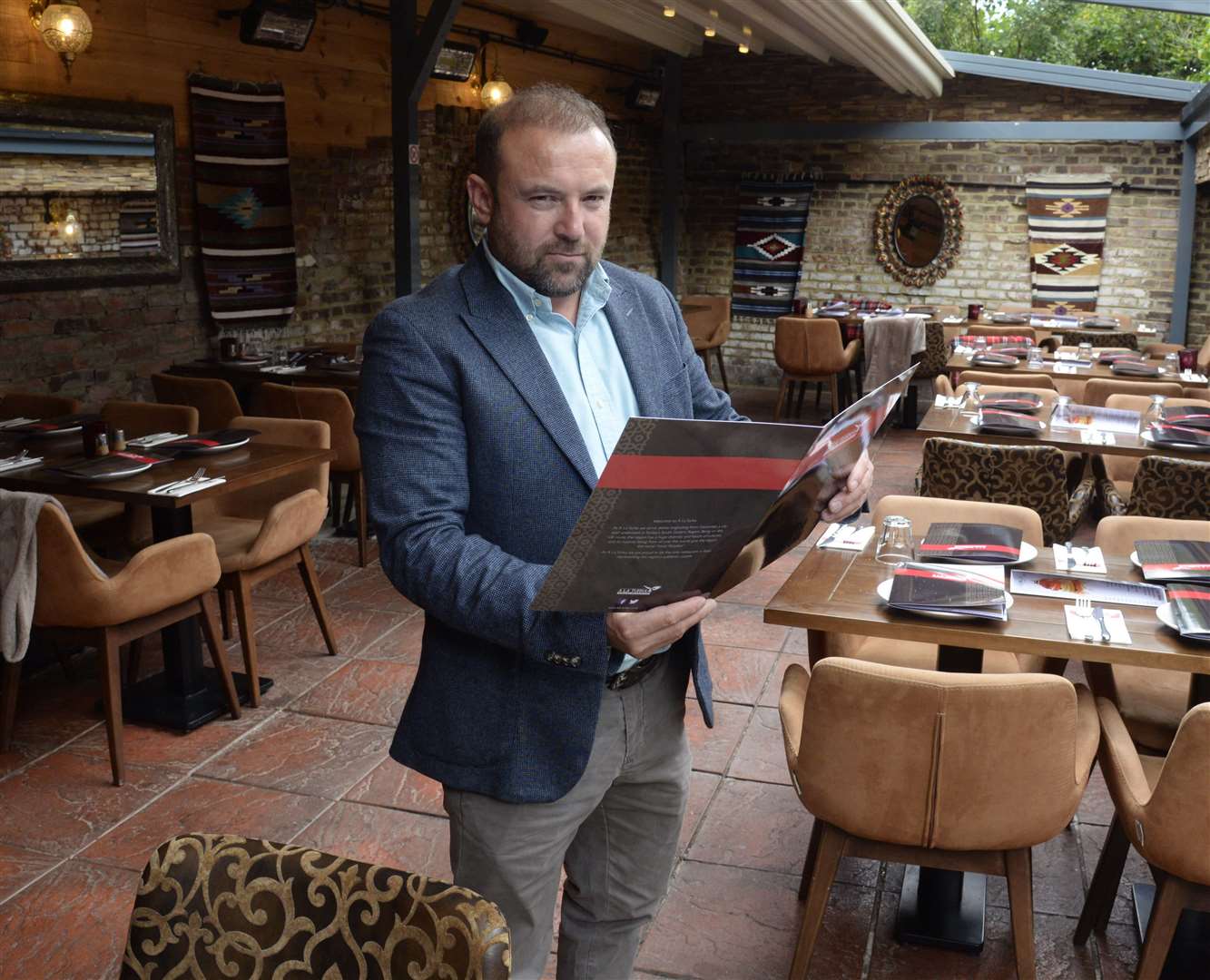 Memhet Dari at one of his A La Turka restaurants in St Dunstan's, Canterbury