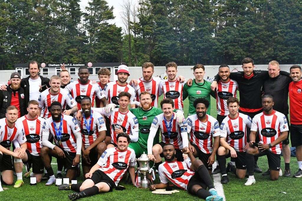 Sheppey United, winners of the SCEFL Challenge Cup final Picture: Marc Richards