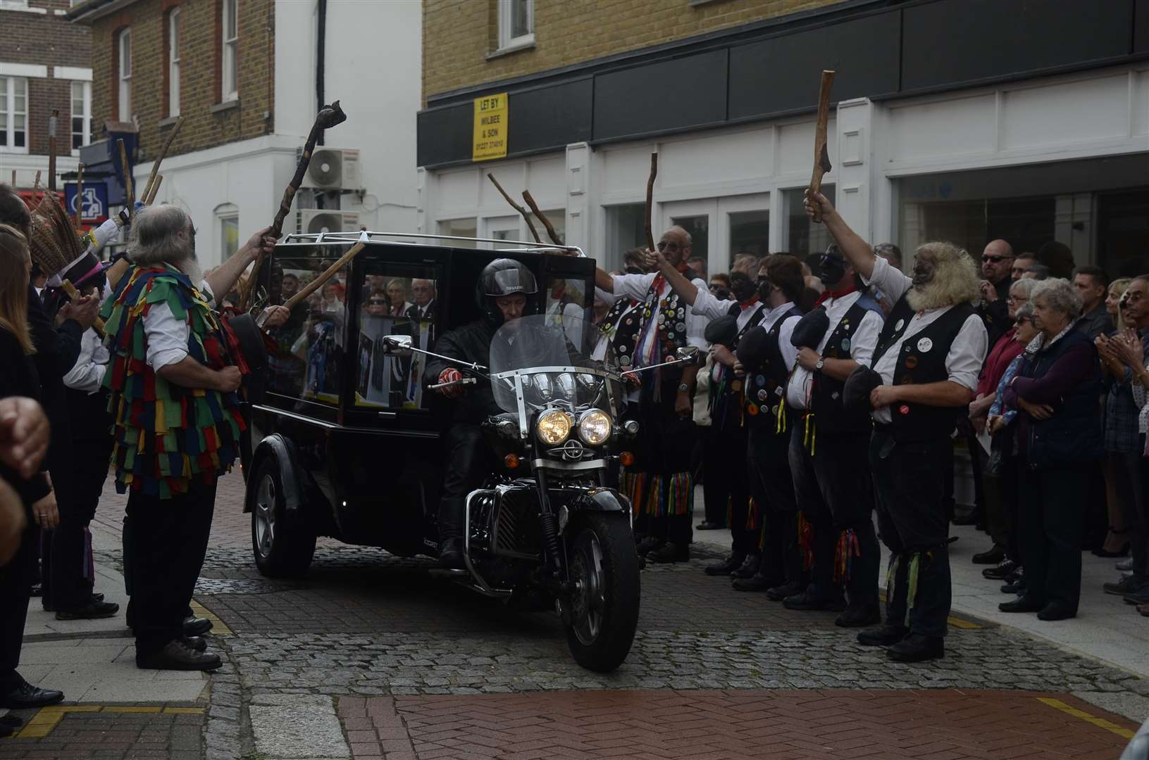 The funeral procession for Kevin Almond