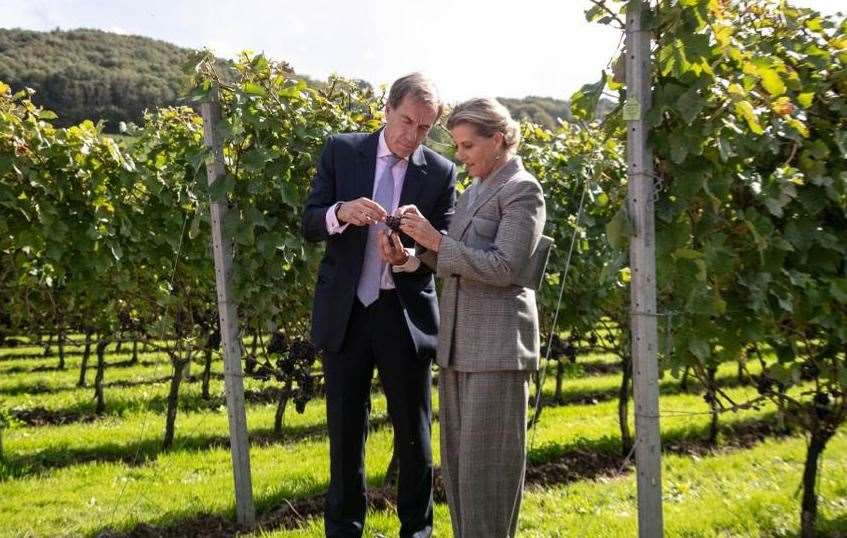 Her Royal Highness The Duchess of Edinburgh marked the next milestone for Taittinger's investment in the UK by opening the Domaine Evremond winery in Chilham. Picture: Thomas Alexander Photography