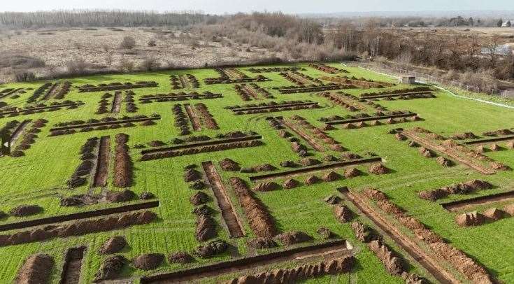 The site at Castor Park was subjected to an extensive archaeological dig